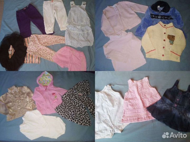 Фирменные вещи пакетом на девочку 12-18м