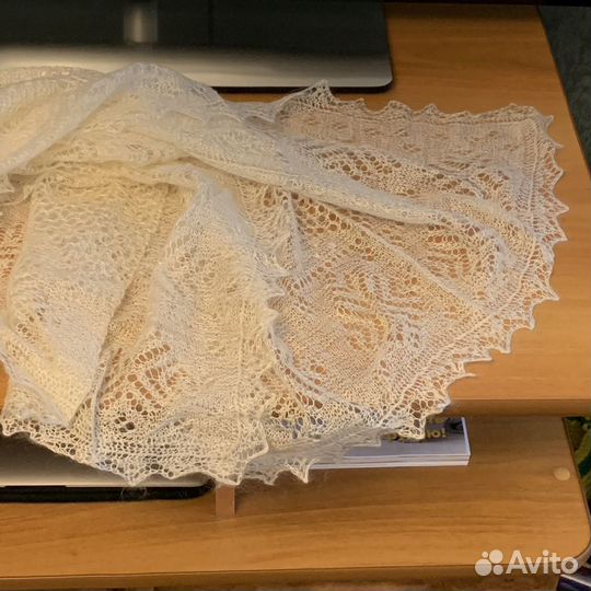 Оренбургский пуховый платок(палантин)