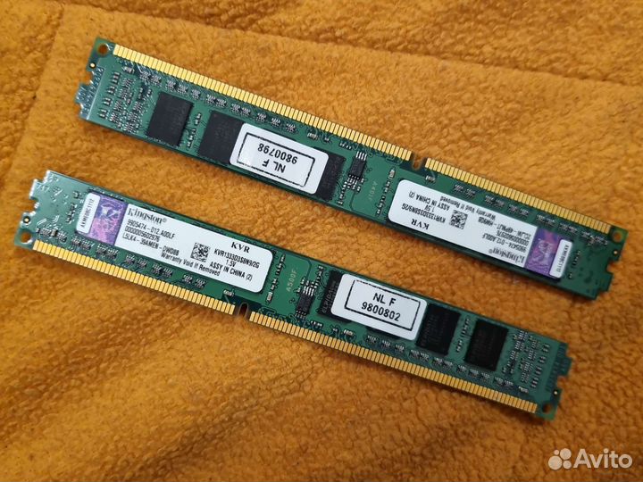 Оперативная память 2g kingston 2 шт