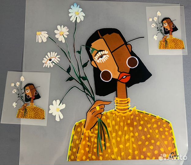 Эластичные тт, наклейки на одежду