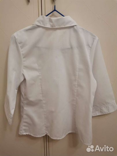 Блузка белая для девочек 122