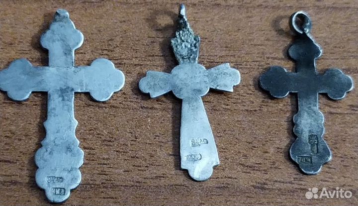 Кресты медные и серебряные. 18 - 19 века. Лот