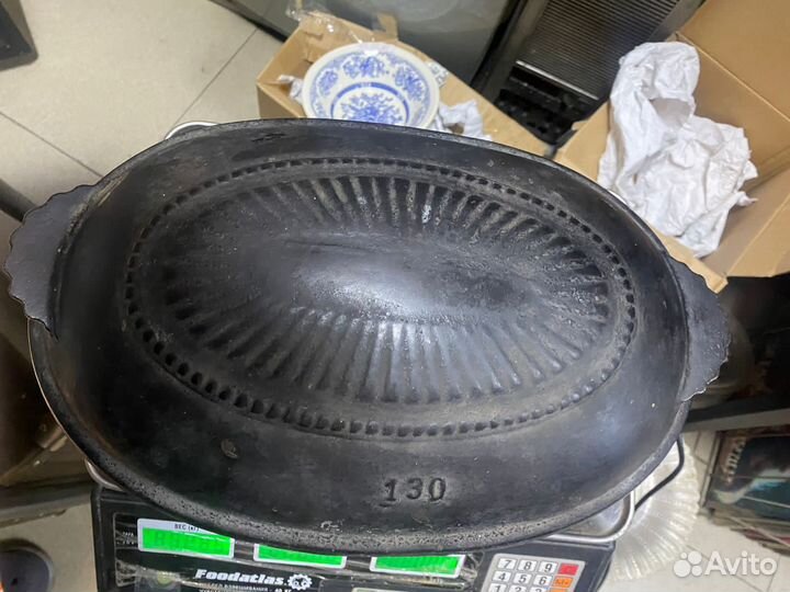 Чугунная утятница СССР