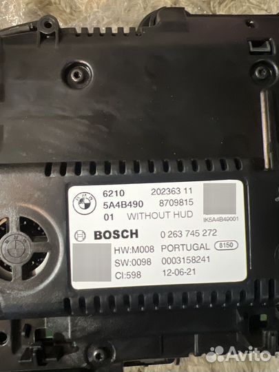 Приборная панель Cocpit MGU Лед LED BMW