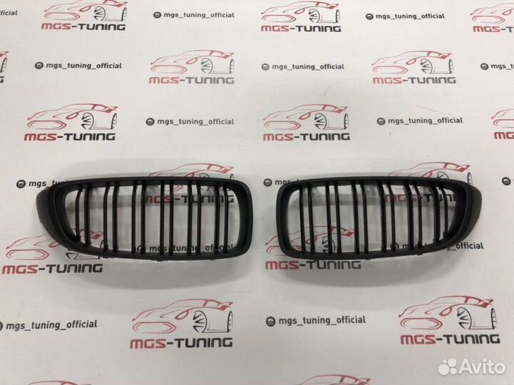 Ноздри BMW 4 f32 в стиле М4 черный мат