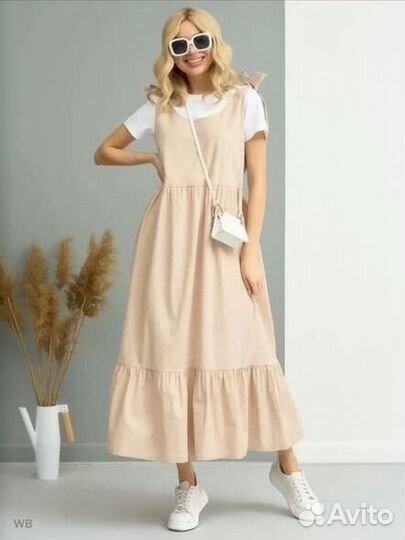 Платье льняное