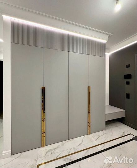 Шкаф распашной с фрезеровкой