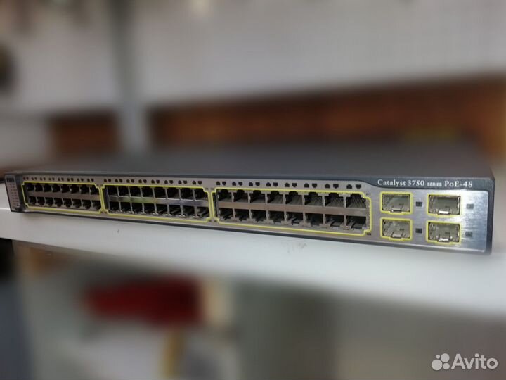 Коммутатор Cisco Catalyst 3750 PoE 48
