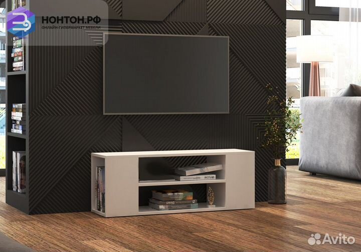 Тумба под тв Лайт белый