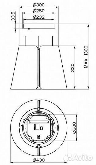 Вытяжка faber beat DG matt F45