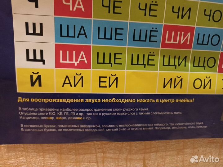 Учимся читать (Знаток), озвученный плакат