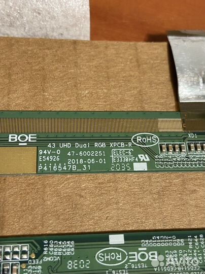 Xiaomi l43m5-5aru планки матрицы с шлейфами