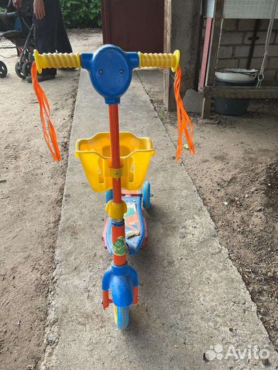 Самокат детский трехколесный бу