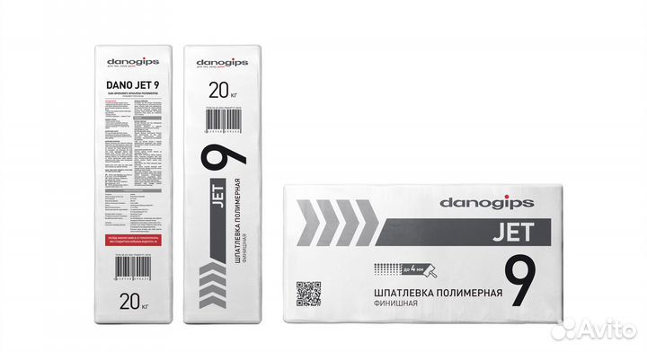 Шпатлевка полимерная Danogips JET5, Danogips JET9