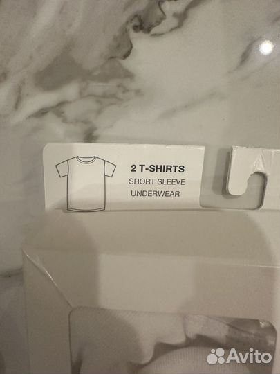 Футболки белые Zara 2 шт