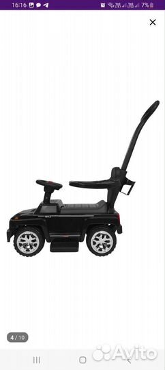 Машина каталка толокар с ручкой