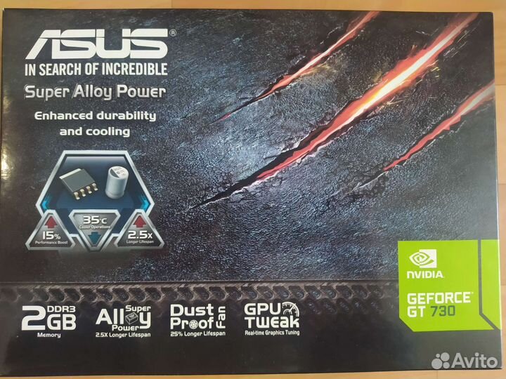 Видеокарта asus GeForce gt 730