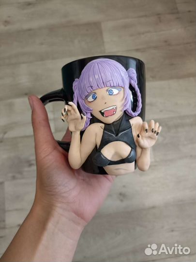 Кружка с декором из полимерной глины