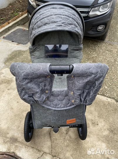 Коляска Люксмам 2 в1 (серая )