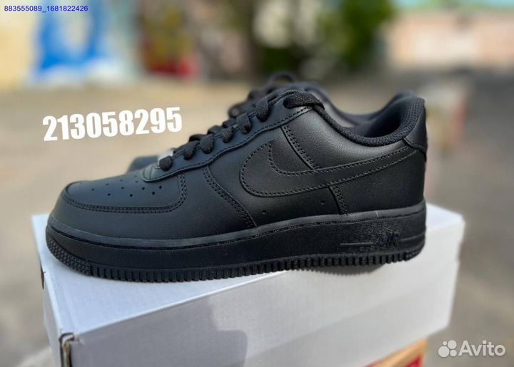 Кроссовки nike air force 1 black оригинал