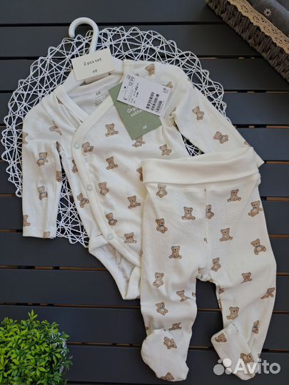 Комплект hm боди ползунки 62 68