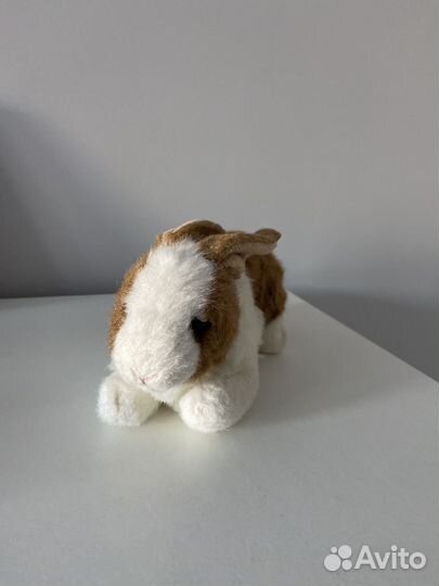 Мягкая игрушка кролик зайчик aurora белый