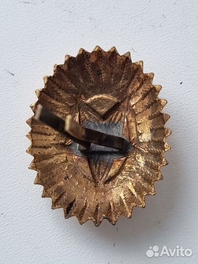 Кокарда офицерская СССР тяжелый металл