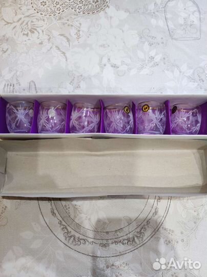 Хрустальные стопки 6шт в наборе Гусь-Хрустальный