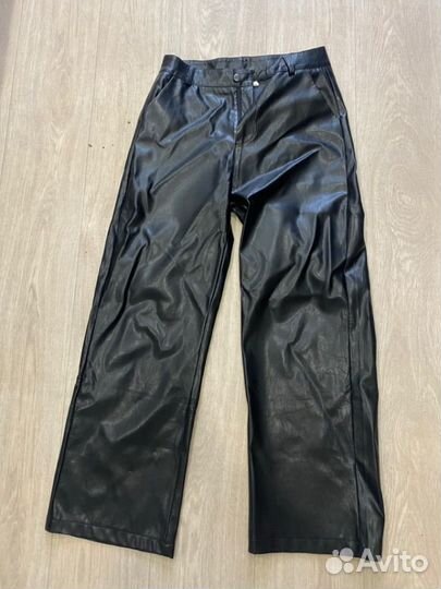 Брюки кожаные