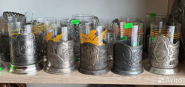 Подстаканники советские редкие СССР мнц мельхиор