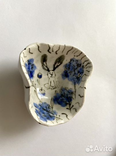 Керамическая пиала для чая ручной работы