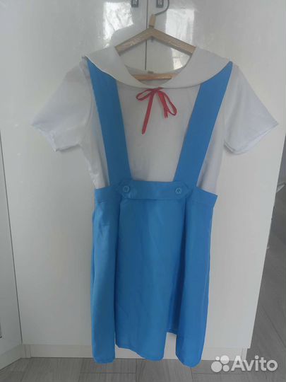 Аниме косплей Аянами Рей (Евангелион)костюм+парик