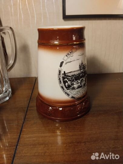 Кружка пивная керамическая Прага