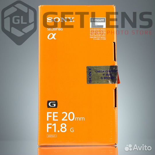 Sony FE 20mm f/1.8 G (SEL20F18G) (Новый)