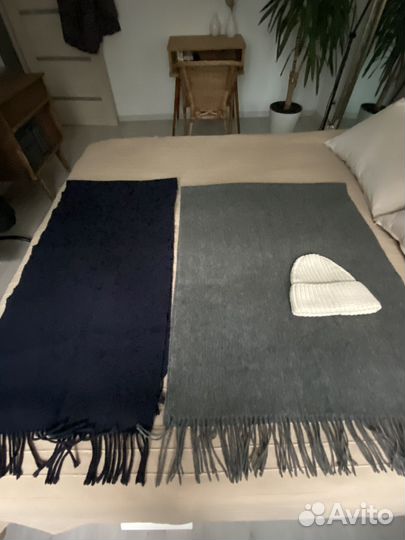 Шарф Cos,палантин шерсть,шапка TopTop