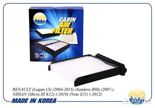 Фильтр салонный Nissan Micra/Note, Renault Clio/Mo