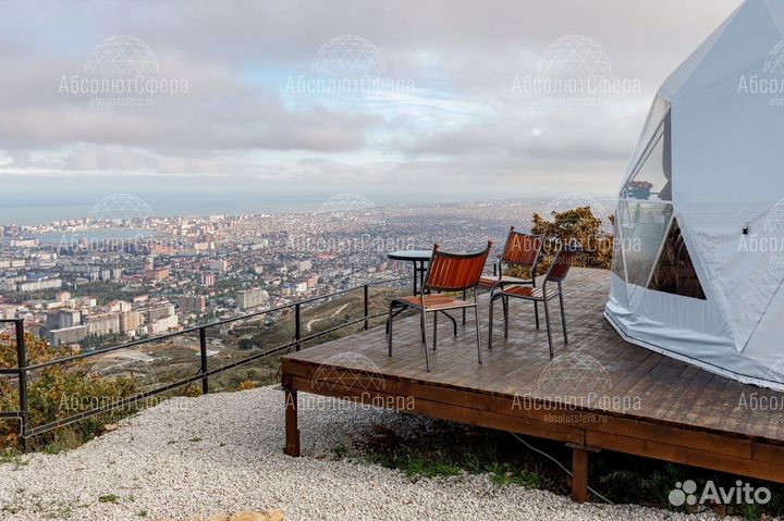 Геокупол сфера для глэмпинга 8 метров
