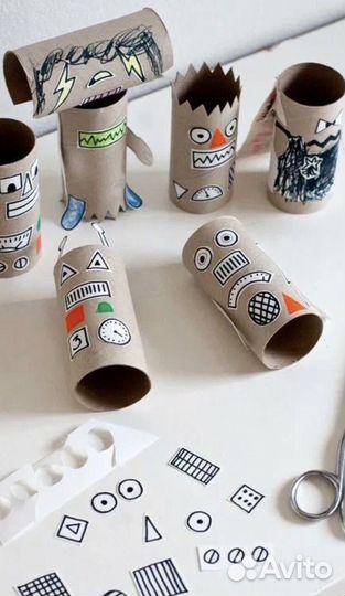 Втулки картонные разные для поделок