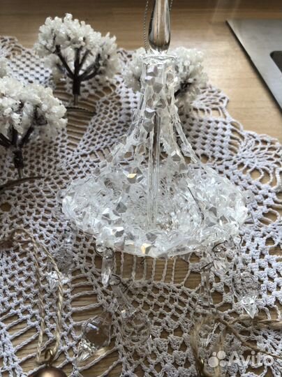 Новые елочные игрушки люстра цветок прищепка