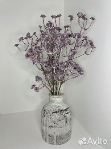 Декоративная ваза из гипса