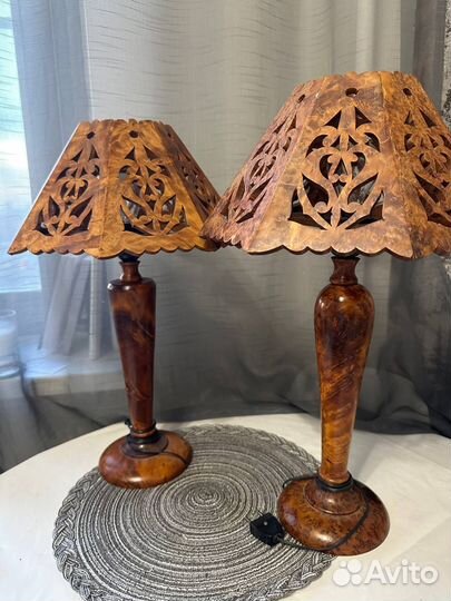 Светильники деревянные