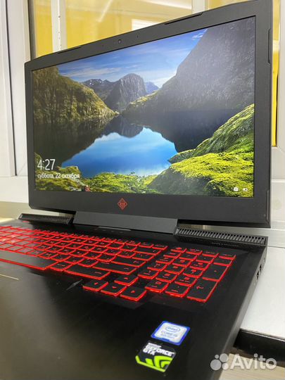Игровой ноутбук HP i5-8300h/GTX-1050