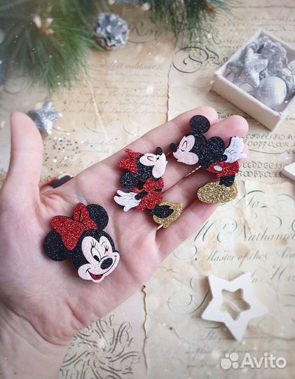 Заколочки с Минни Маус для девочек