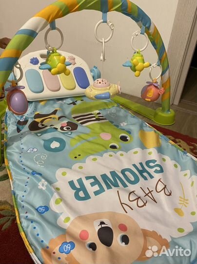 Развивающий музыкальный коврик с пианино