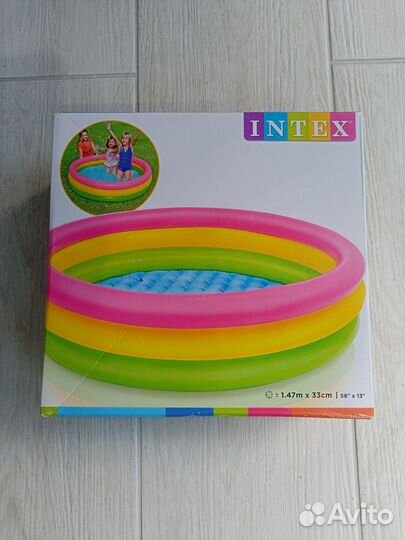 Надувной детский бассейн intex 147 х 33