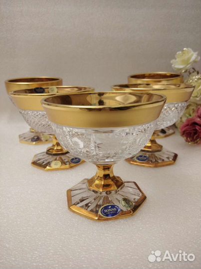 Креманки Чехия Bohemia Фелиция Cristal Neart 12 см