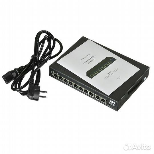 Коммутатор на 8 PoE портов RVi-1NS08F-2T