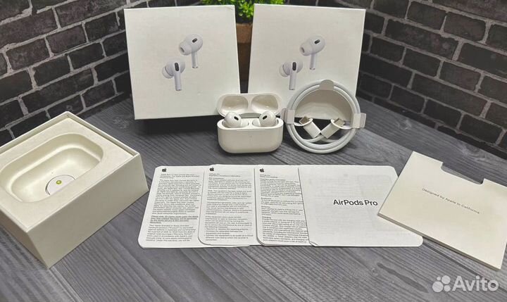 Наушники apple airpods pro 2 шумоподавление+чехол