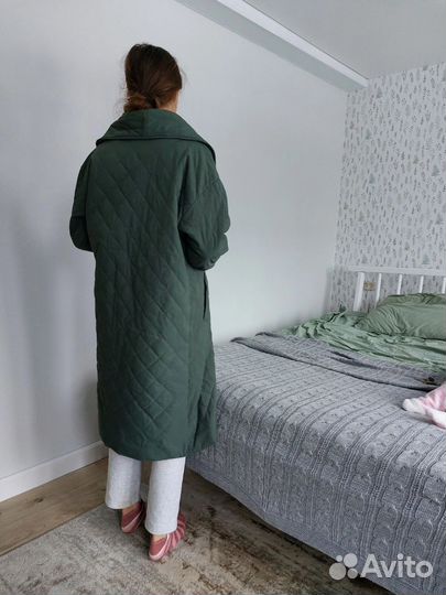 Стеганое пальто