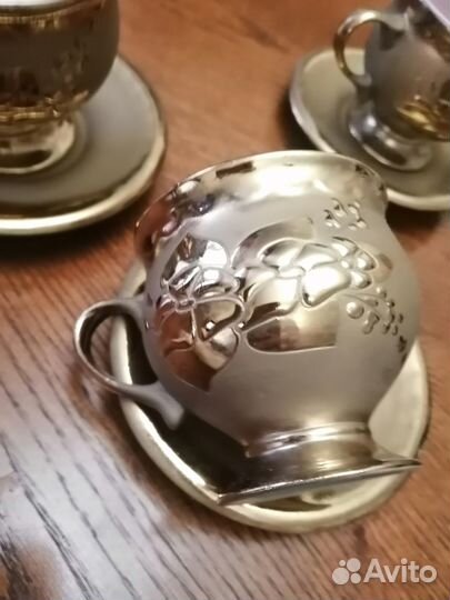 Фарфоровая чайная, кофейная пара